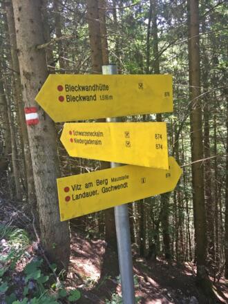 Wandweg zur Bleckwand