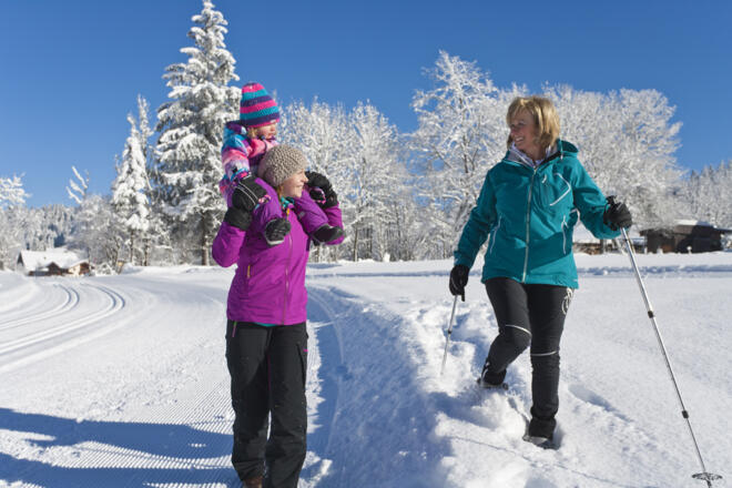 Winterwanderung mit der Familie