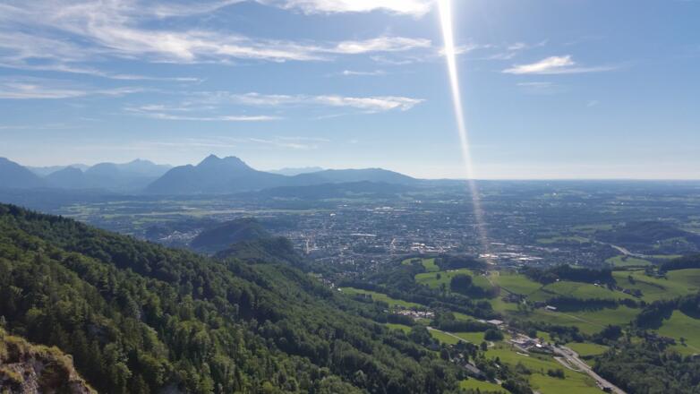 Aussicht auf Salzburg vom Nockstein