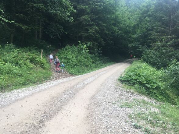 Aufstieg über den Alten Weg