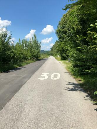 Radweg entlang der Saalach