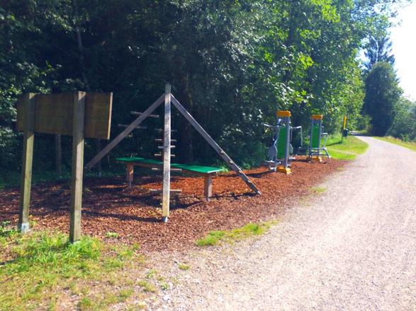 Radweg entlang der Saalach