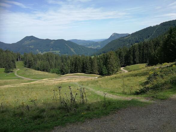 Aussicht beim Aufstieg