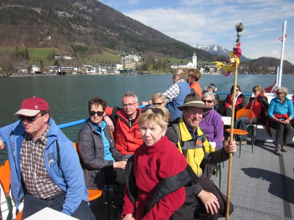 Mit dem Schiff über den Woflgangsee
