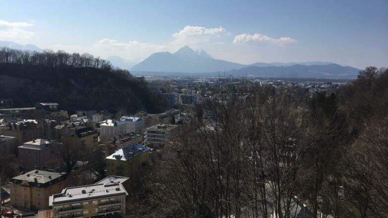 Blick Richtung Wals und Bayern