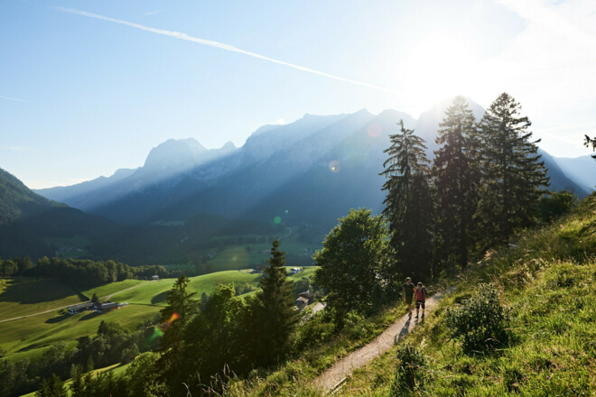 Abends auf dem Soleleitungsweg
