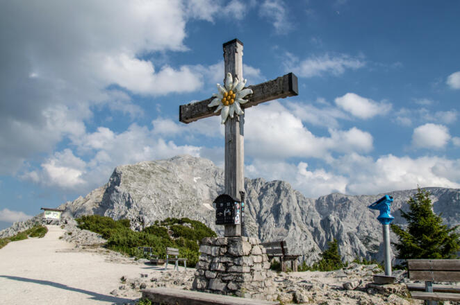 Das Gipfelkreuz des Kehlsteins