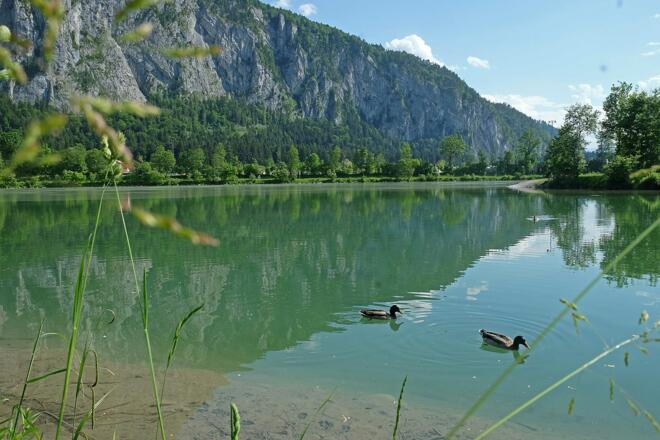 Kiefersfelden Inn Einmündung Kieferbach