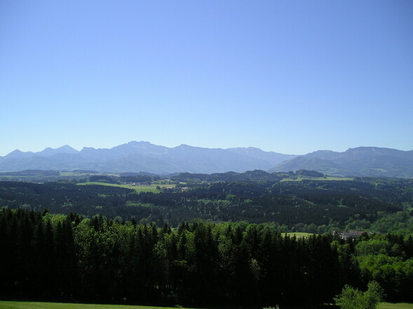 Blick vom Aussichtsturm Ratzinger Höhe nach Süden