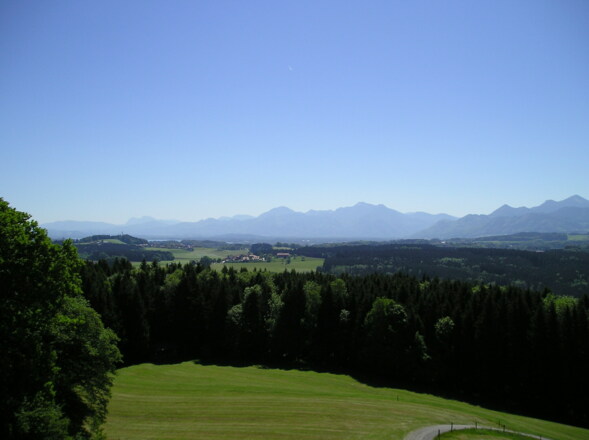 Blick vom Aussichtsturm Ratzinger Höhe nach Süd-Ost