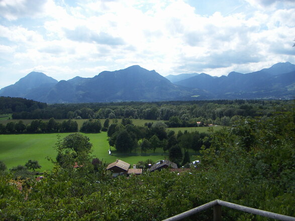 Blick Haschlberg am Marktplatz Richtung Süden