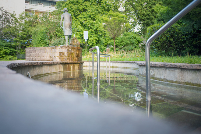 Kneippbeckem im kleinen Kurpark