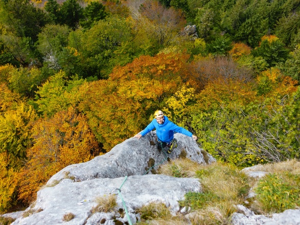 die letzten Klettermeter im rauen Nordriss