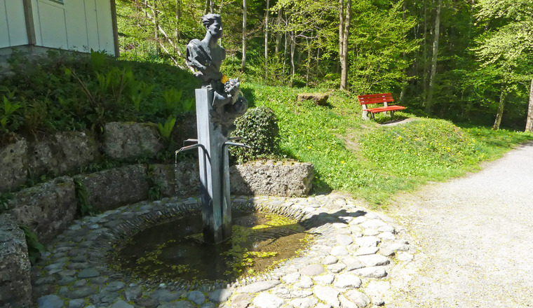 Zauberflötenbrunnen auf dem Laurentius Rundweg