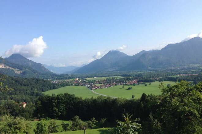 Ausblick von der Dandlbergalm ins Inntal
