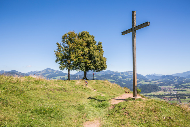 Gipfelkreuz am Gletscherblick