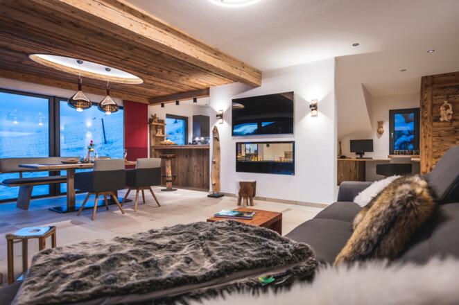 Wohnzimmer Chalet Steinbock