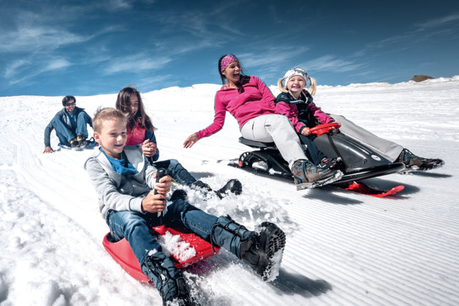 Sommerliches Schneevergnügen