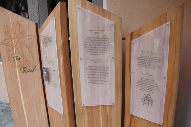 Start des Trails vor dem Tourismusbüro Werfen