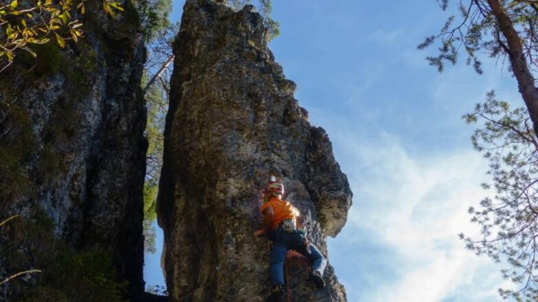 Kloibenschuppe im Kloibental - schöner Klettergarten bei Waidring (Tirol)
