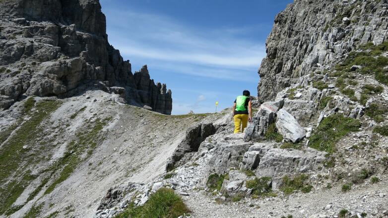 ... in die Alpenklubscharte.