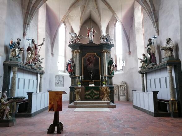 Altarraum der Marienkirche in Weißdorf / Oberfranken