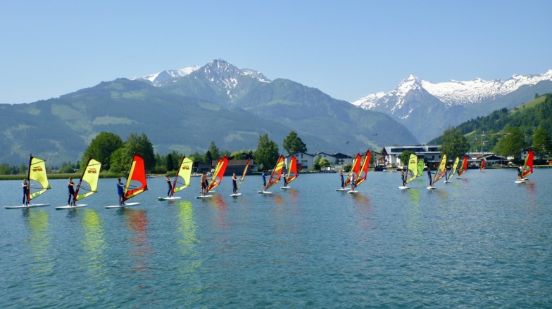 Windsurfen am Zeller See
