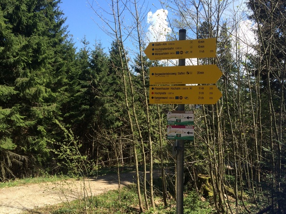 Auf dem Weg zur Hochplatte