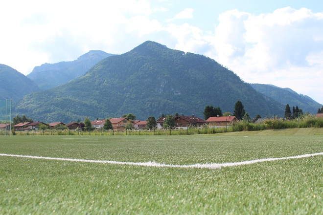 Sportgelände Brandstätt mir Ausblick