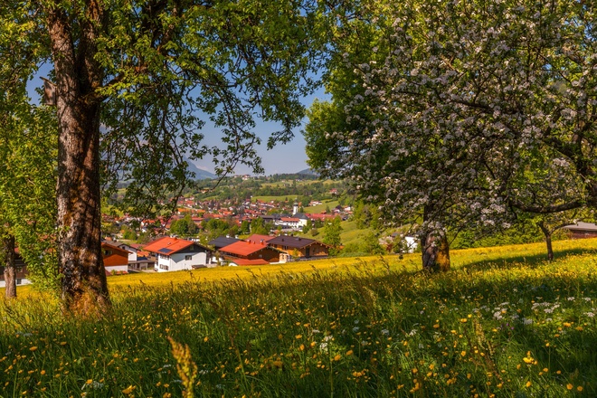 Blick auf reit im Winkl