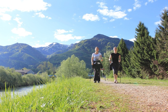 Nordic Walking an der Tiroler Ache