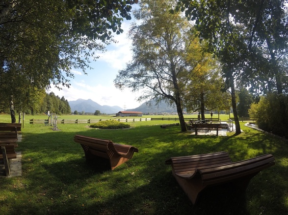 Entspannen am Kneippbecken