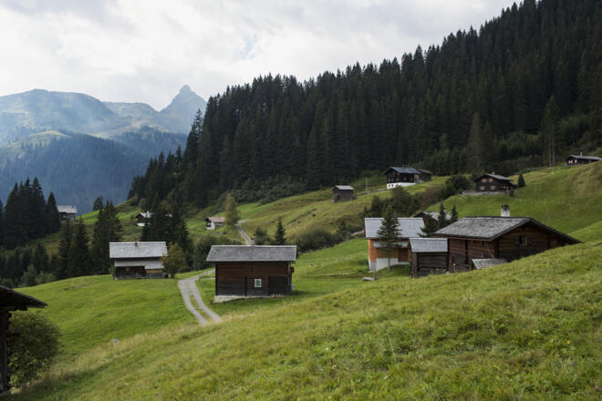Golmerbahn Mittelstation Matschwitz, Maisäßlandschaft