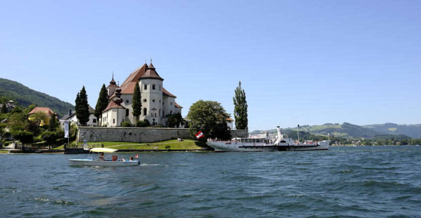 Raddampfer GISELA in Traunkirchen