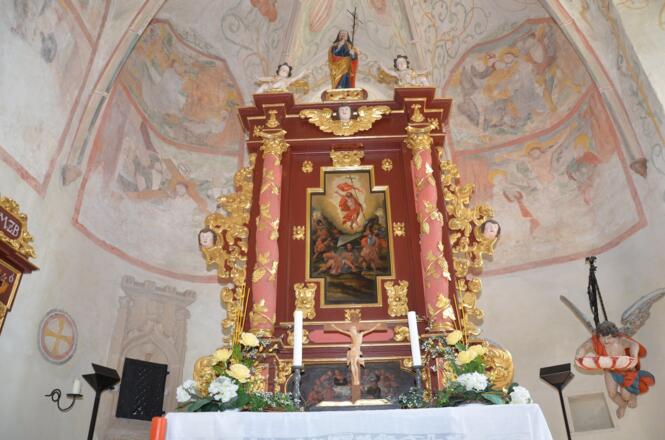 Altar in der Wehrkirche Bad Steben
