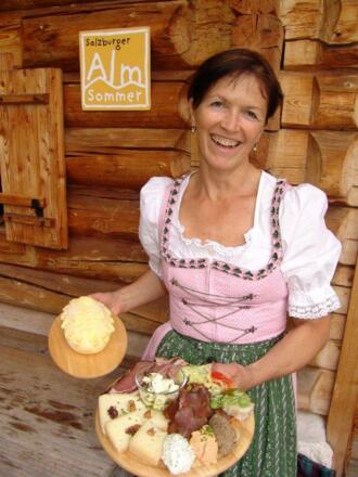Maria Quehenberger von der Rocheralm