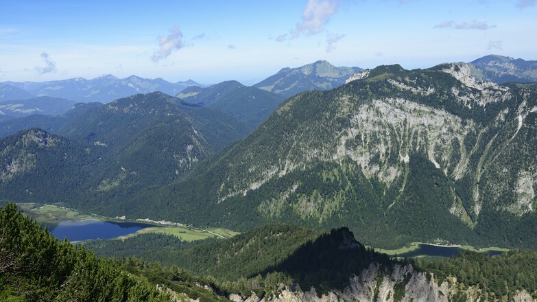 Aussicht vom Dürrnbachhorn zum Weitsee