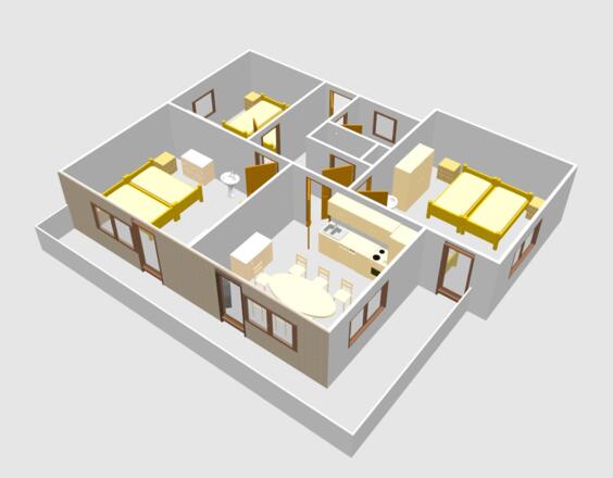 Wohnung1 Ansicht seitlich
