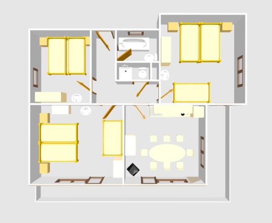 Wohnung1 Ansicht von oben