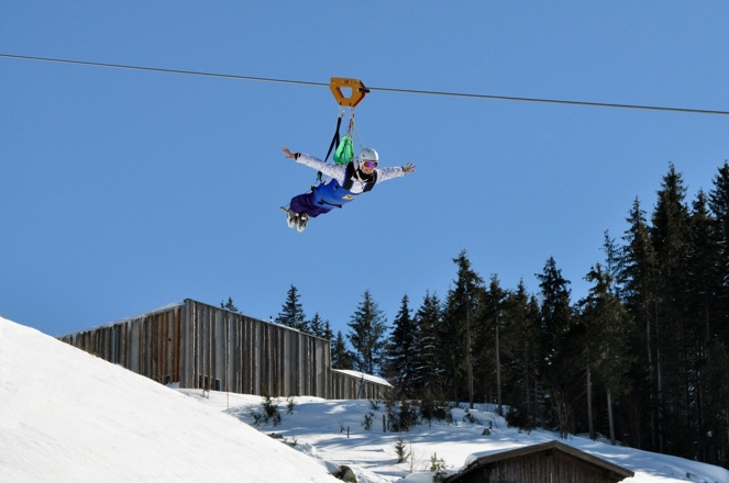 Flying Fox XXL in Leogang - Dein Winterflugerlebniss