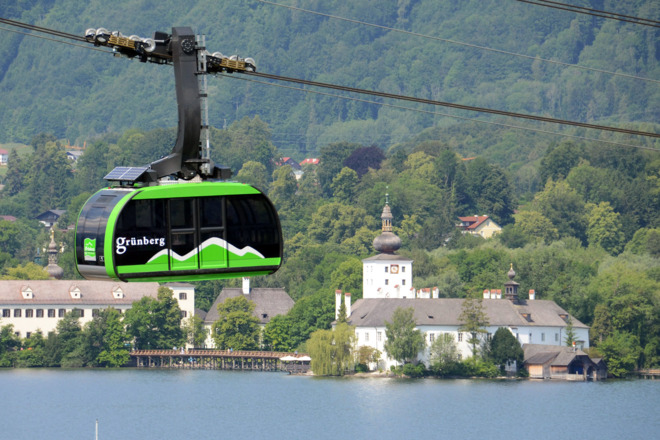 Grünberg Seilbahn mit Seeschloss Ort