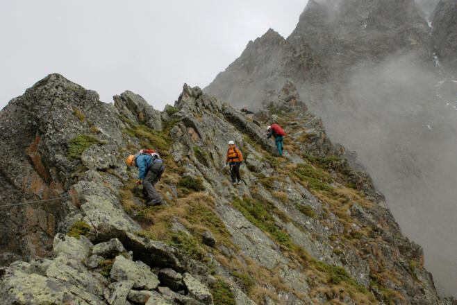 Am Wstgrat - leider heute keine Aussicht!
