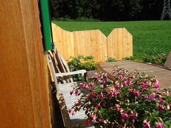 Plätzchen vor dem Haus