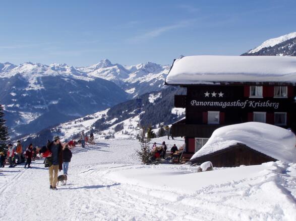 Panoramagasthof Kristberg im Winter