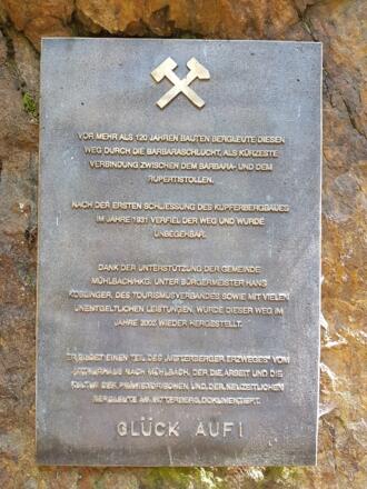 Infotafel Barbaraschlucht