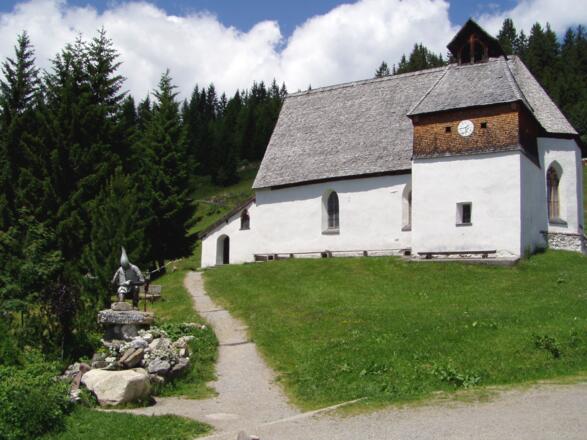 St. Agatha Bergknappenkapelle im Sommer