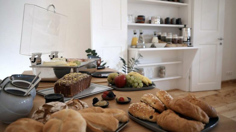 Frühstücksbuffet im Hotel kontor