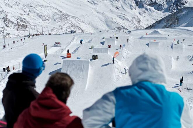 Snowboarden am Stubaier Gletscher