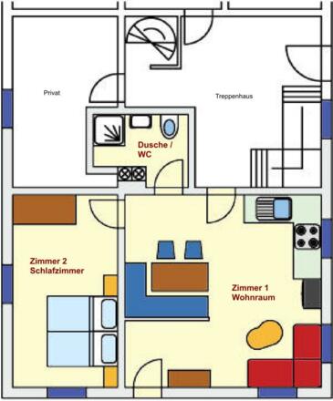 Wohnung 1-EG / Grundriss