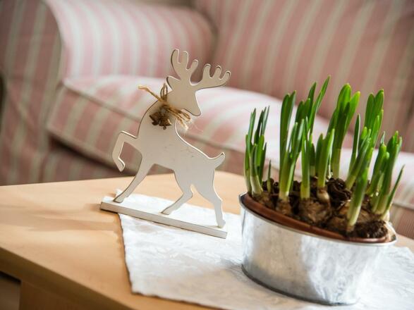 Empfangsbereich mit liebevoller Deko